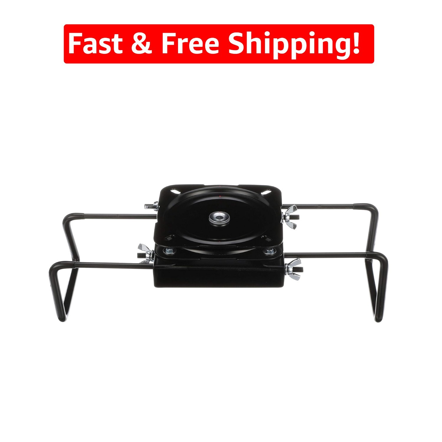 Powder-Coated Steel Boat Seat Mount – Clamp-On, Adjustable 7.5-18 Inches
