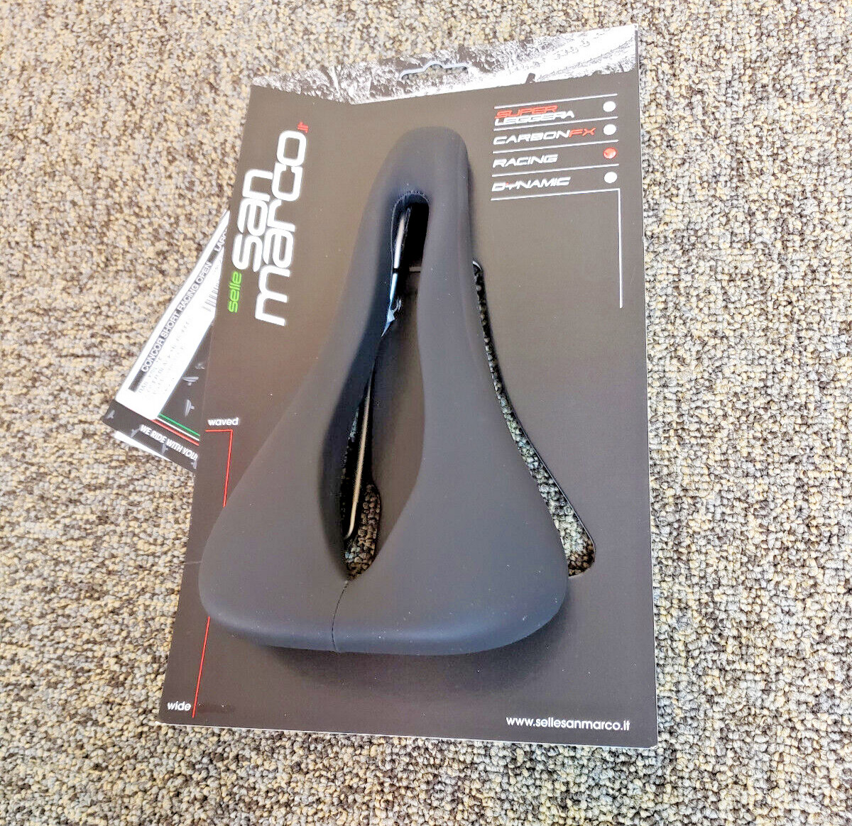 New In Box Selle San Marco Saddle Concor RACING Black 235x145mm MICROFEEL 203GR.