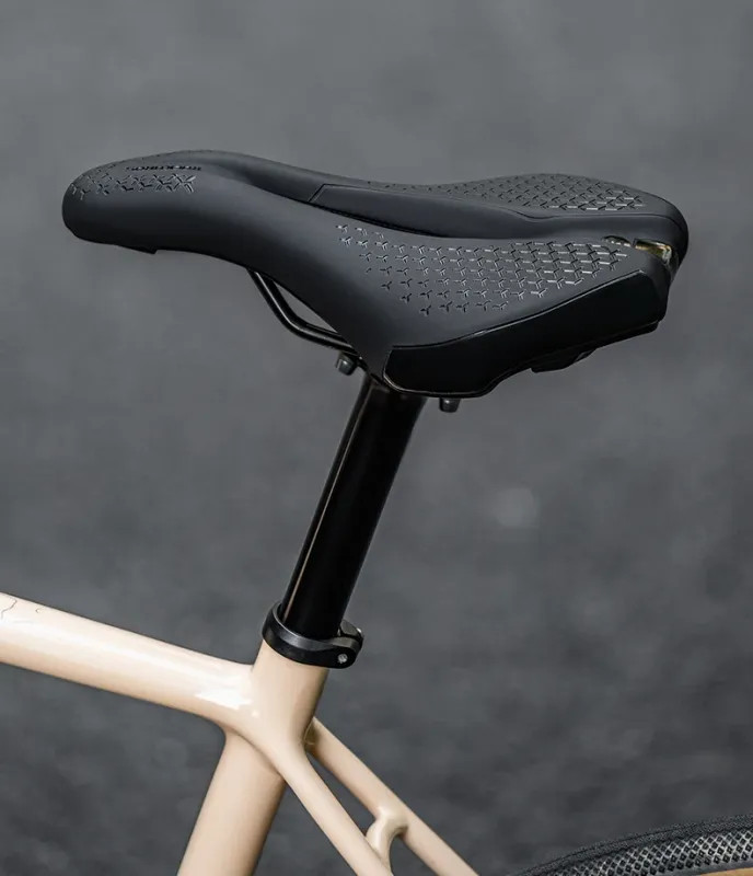 Bicycle Seat Saddle MTB Road Bike Breathable Shockproof Non-Slip Leather Cushion