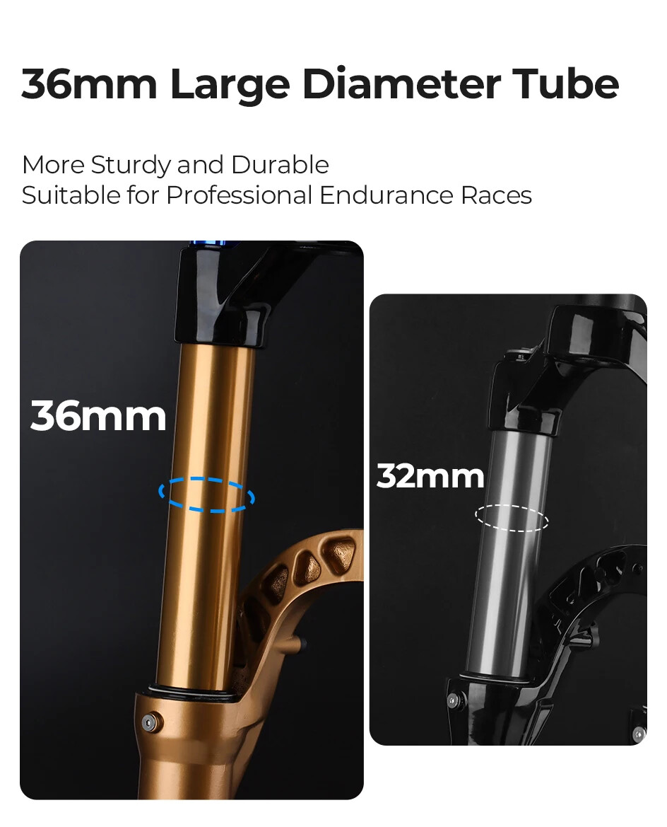 27.5/29Inch Boost Air Suspension Fork 160mm Travel MTB Damping Adjustable Fork
