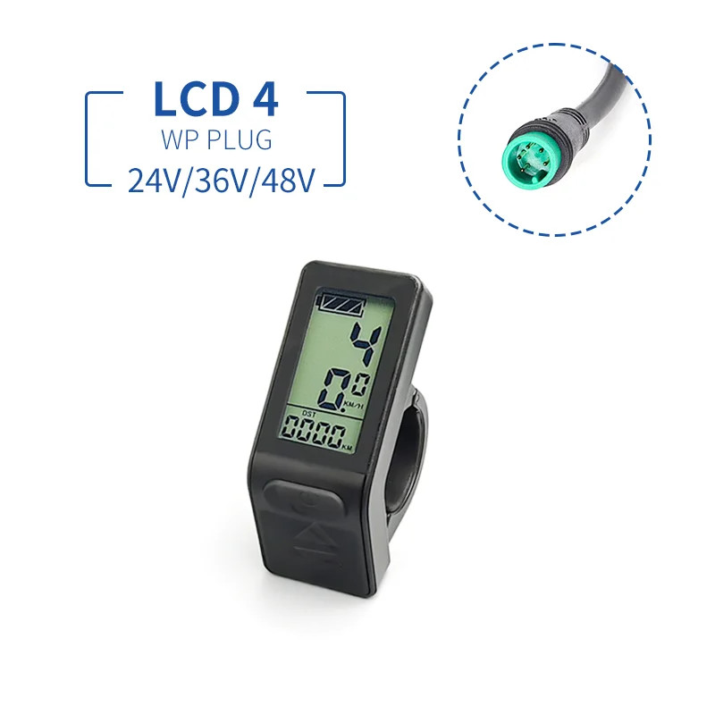 Electric Bicycle Display 24V 36V 48V 72V SM/Waterproof for Ebike Conversion Kit