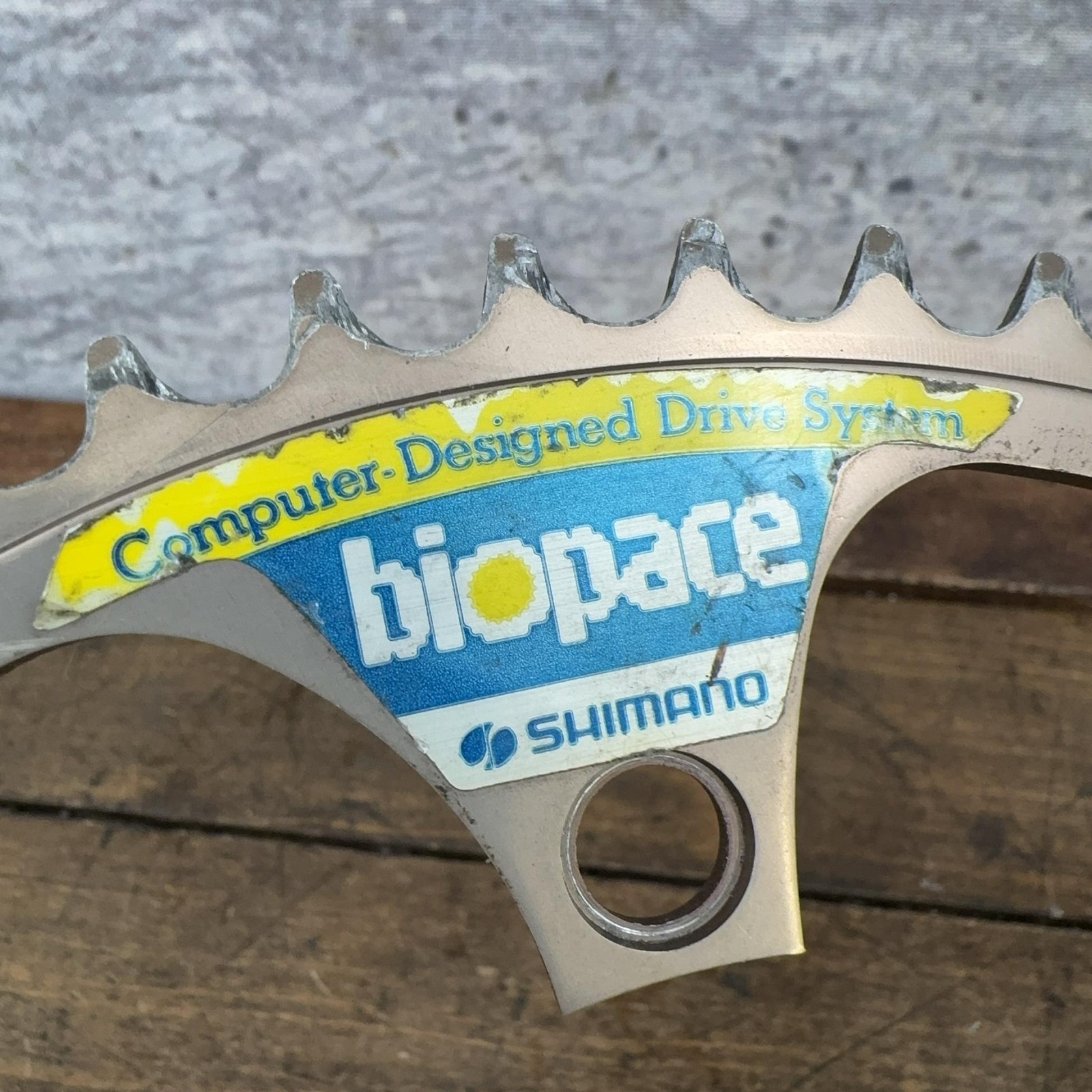 Vintage Shimano Biopace Chainring Set 42 Tooth 130 BCD 5 Arm Road Bike Oval 42t