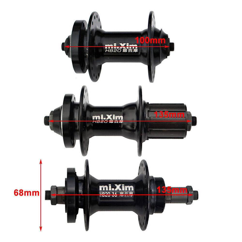 32/36H MTB Mountain Bike Disc-brake Ball-bearing Threaded/Cassette Hubs 5-10S