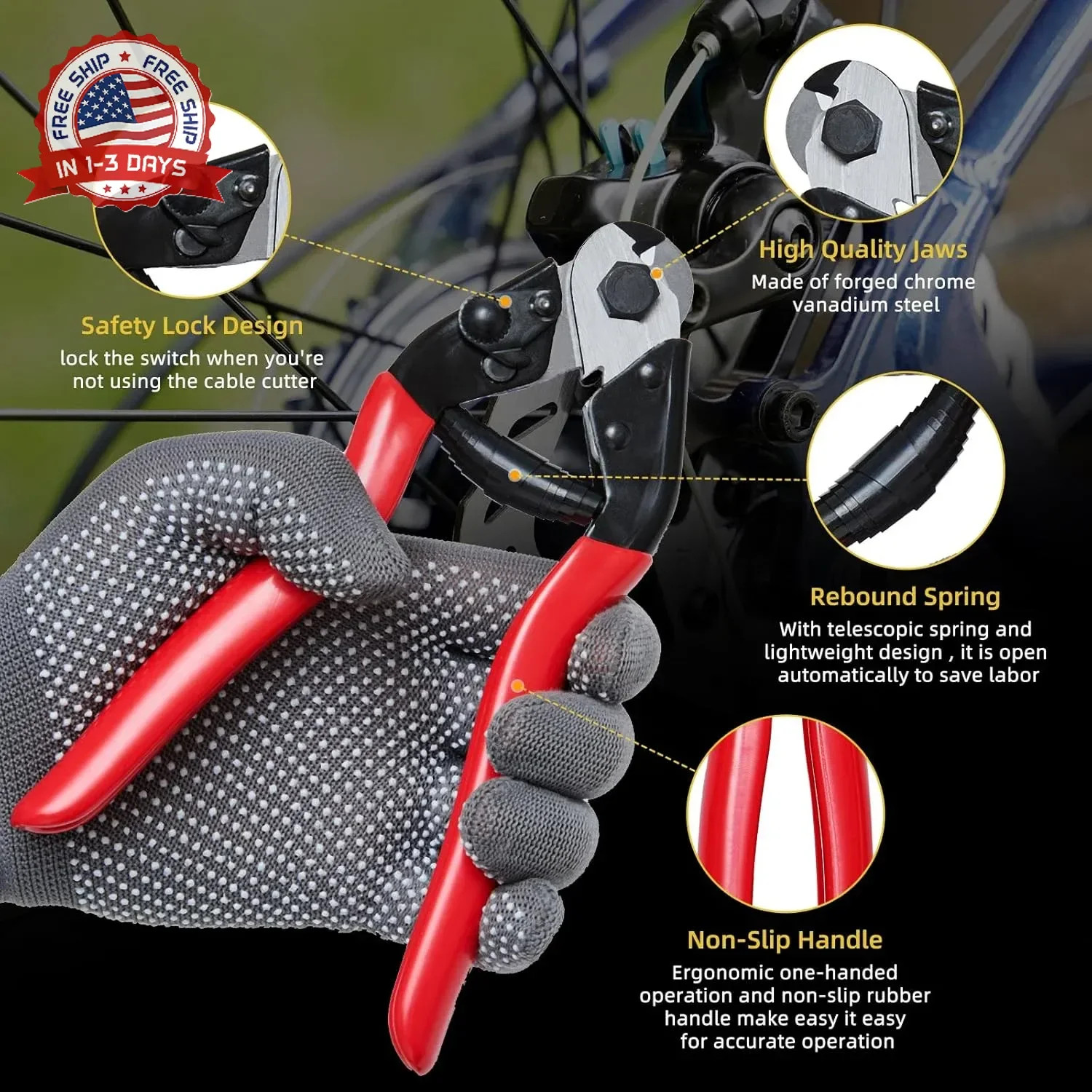 103Pcs Bike Brake Cable Kit with Stainless Steel Bike Cable Cutter,Brake Cable a