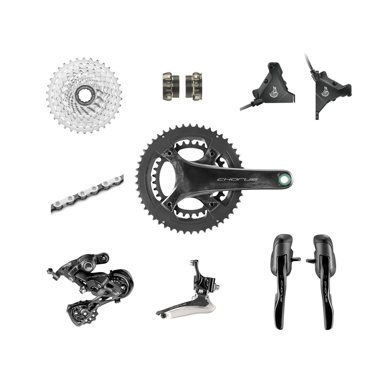 New Campagnolo Chorus 2×12 Speed Disc Complete Set, FREE WORLDWIDE SHIPPING