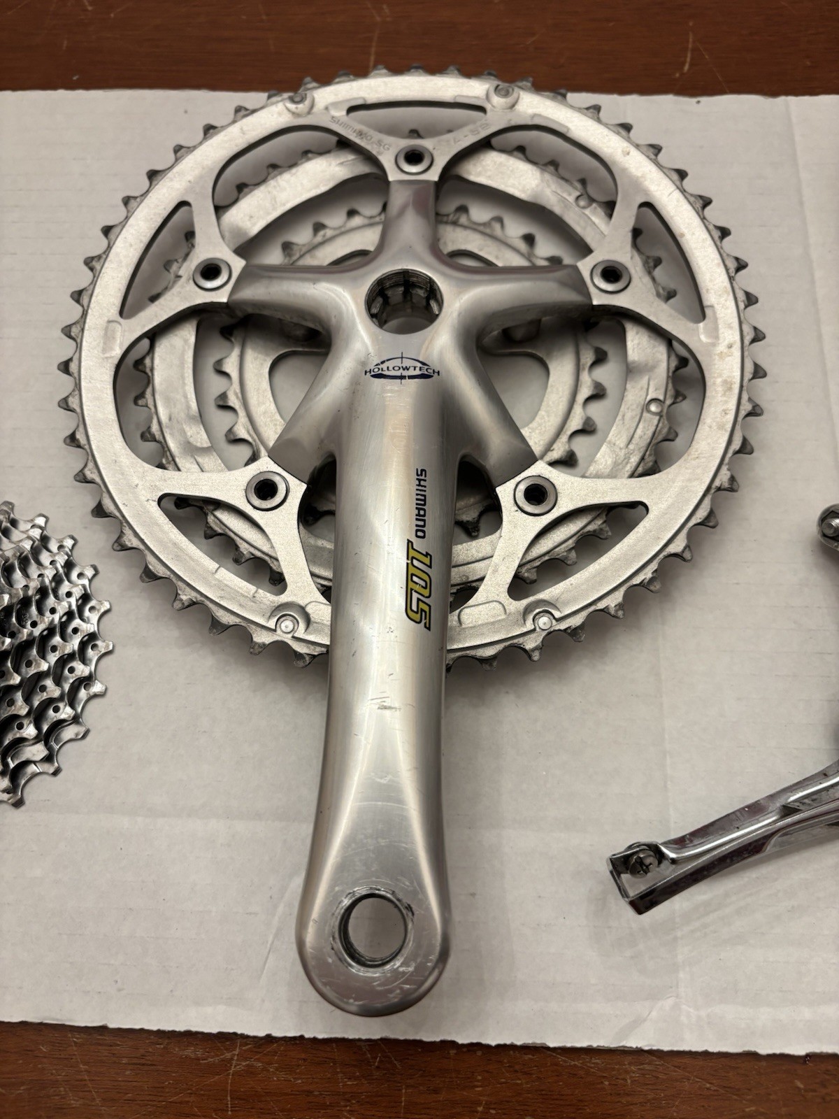 Shimano 105 Road Groupset Kit Crankset Cassette F/R Derailleurs BB + 9 SpChain