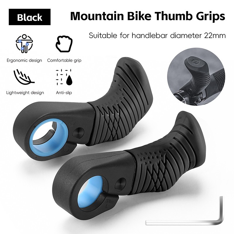 WEST BIKING MTB Bike Handle Bar Ends Ergonomic Bicycle Rest Handlebar 22.2mm