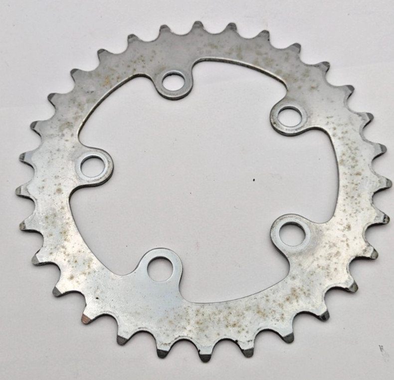 SAKAE SR 363 30 TOOTH 30T CHAINRING 74MM BCD SILVER 5-ARM TRIPLE CRANKSET