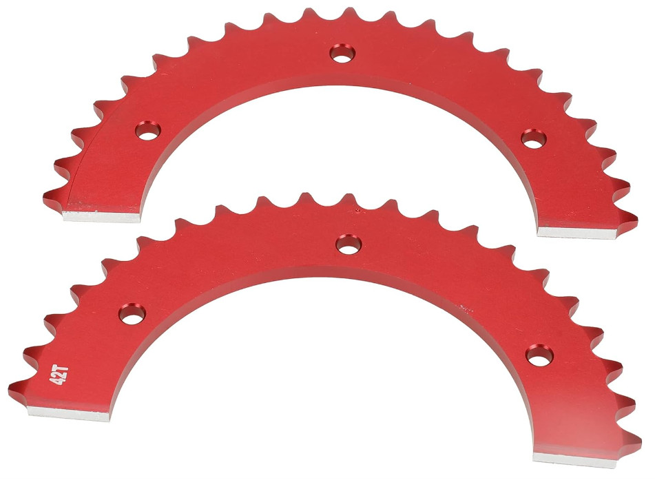 Universal Split Sprocket 420 Chain 42 Tooth Rear Drive Wheel Aluminum Sprocke…