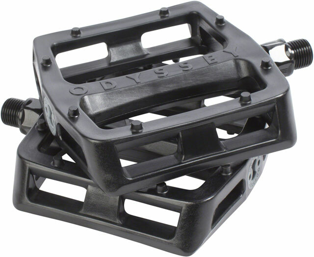 Odyssey Grandstand PC Pedals – Platform, Composite/Plastic, 9/16″, Black