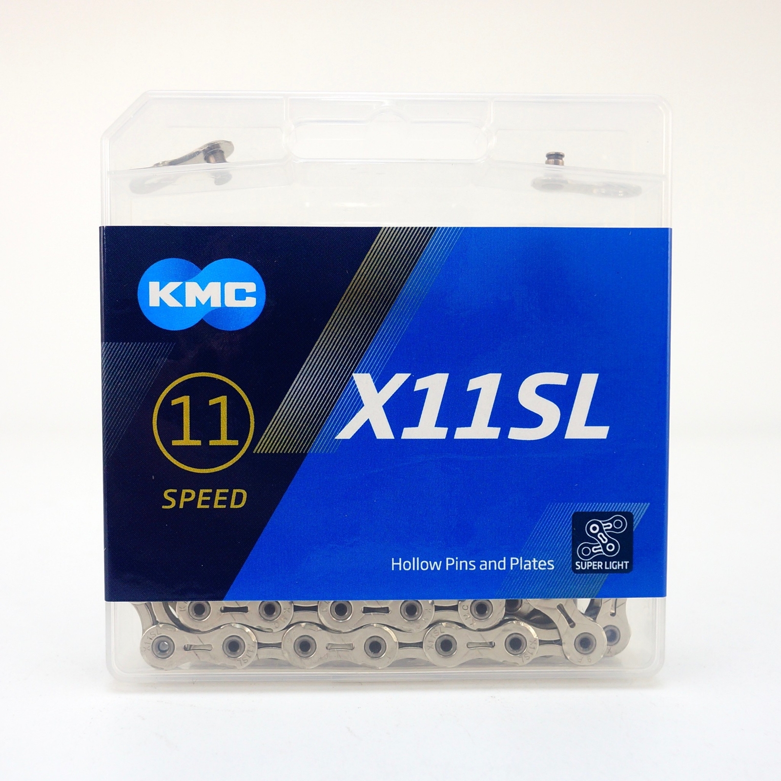 KMC X11SL Bike Chain 11s FIt Shimano/SRAM/Campagnolo 118L Silver Retail package