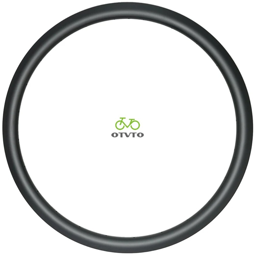 1 Pcs Gravel Carbon Rim 700C 40mm Depth 28mm Width Asymmetry Tubeless Tubular