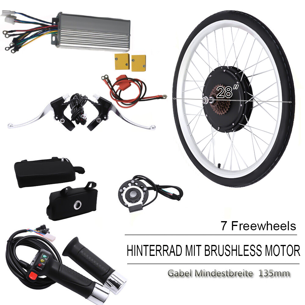 Electric Bike Conversion Kit 28inch 48V 1000W Rear Wheel E-Bike Conversion Kit
