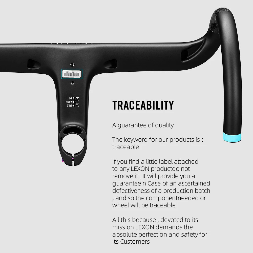 LEXON T1000 Carbon Integrated Road Bike Handlebar 28.6mm Ultralight Racing 365g