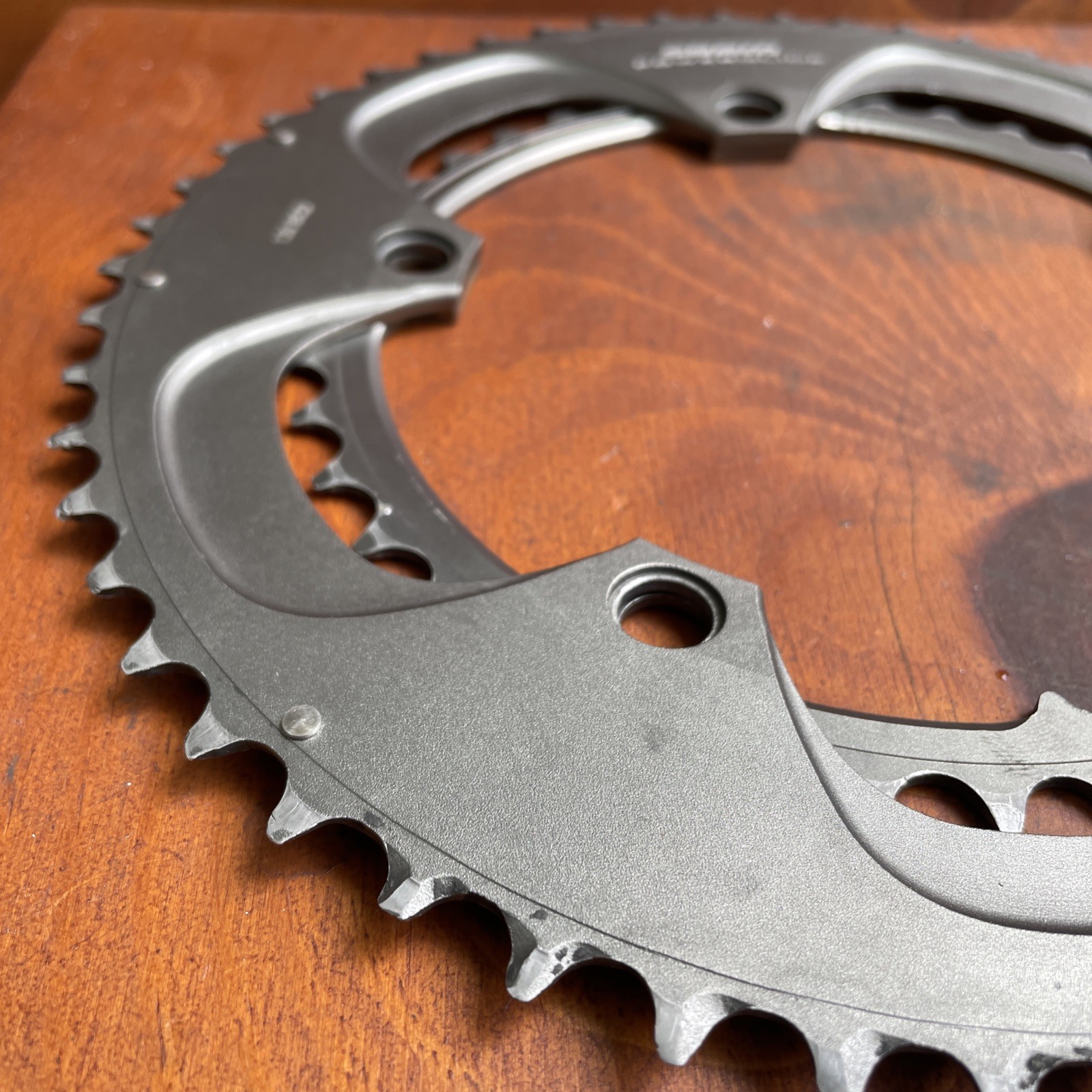 SRAM Powerglide Chainring Set 53/39t x 130mm BCD 10 Speed Gray used GC TAIWAN