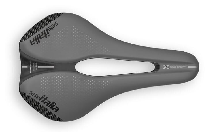 SELLE ITALIA NOVUS BOOST EVO X-CROSS – SUPERFLOW –GREY– TM RAILS- MTB/ XC SADDLE