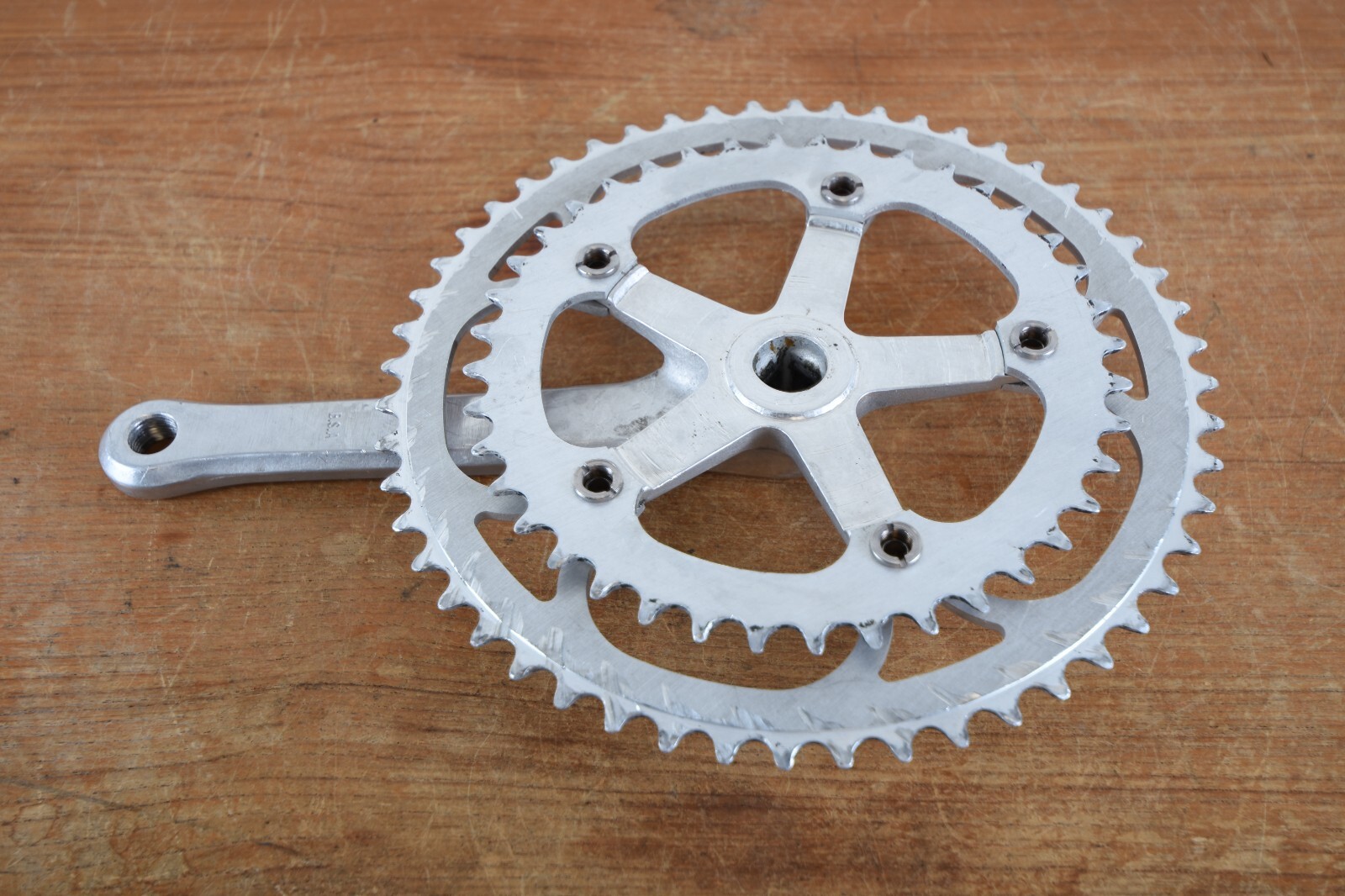 Vintage Nervar Crank Set France Alloy Square Road 9/16 English