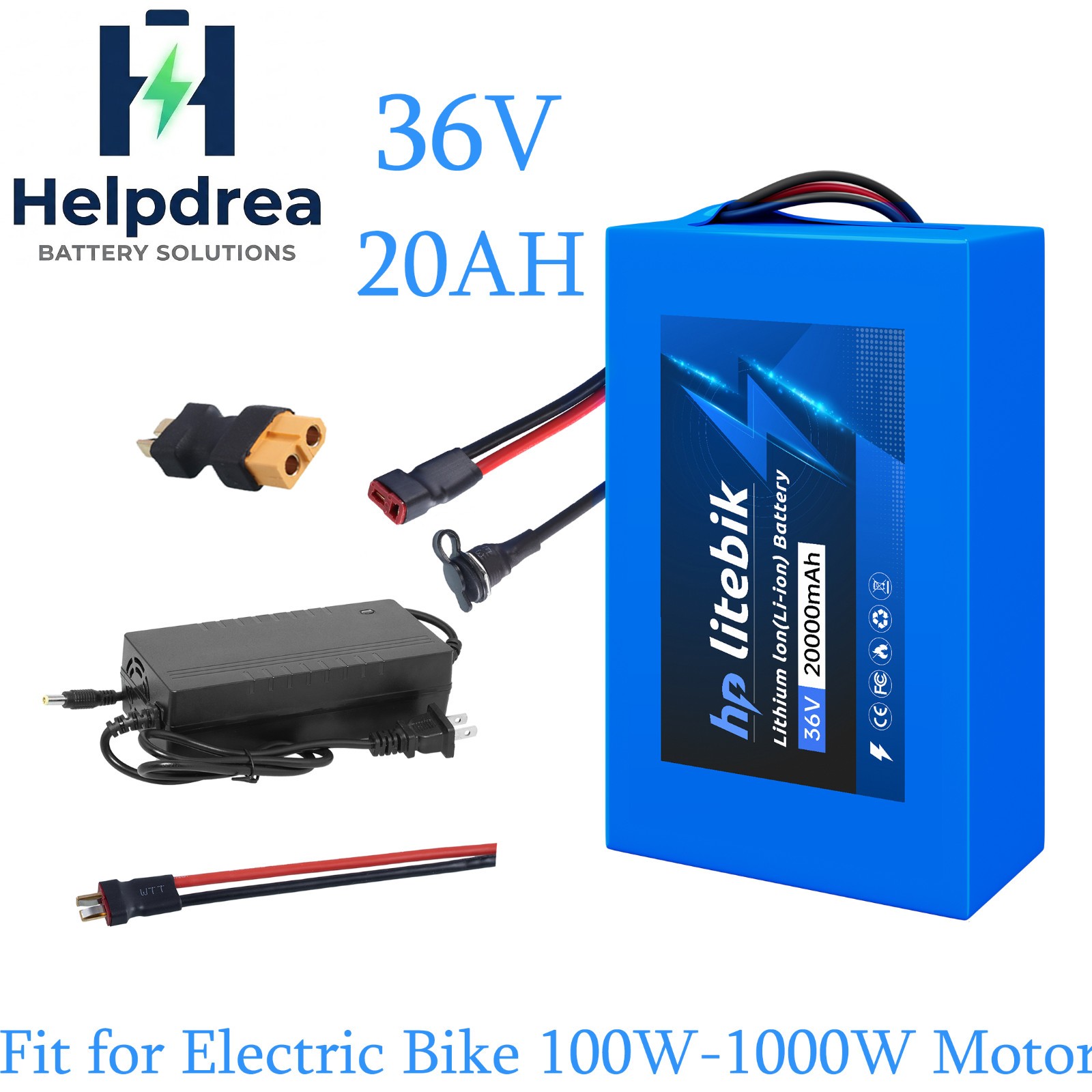 36V eBike Battery 36V 20Ah Lithium Battery For Electric Bicycle 100W-1000W Motor