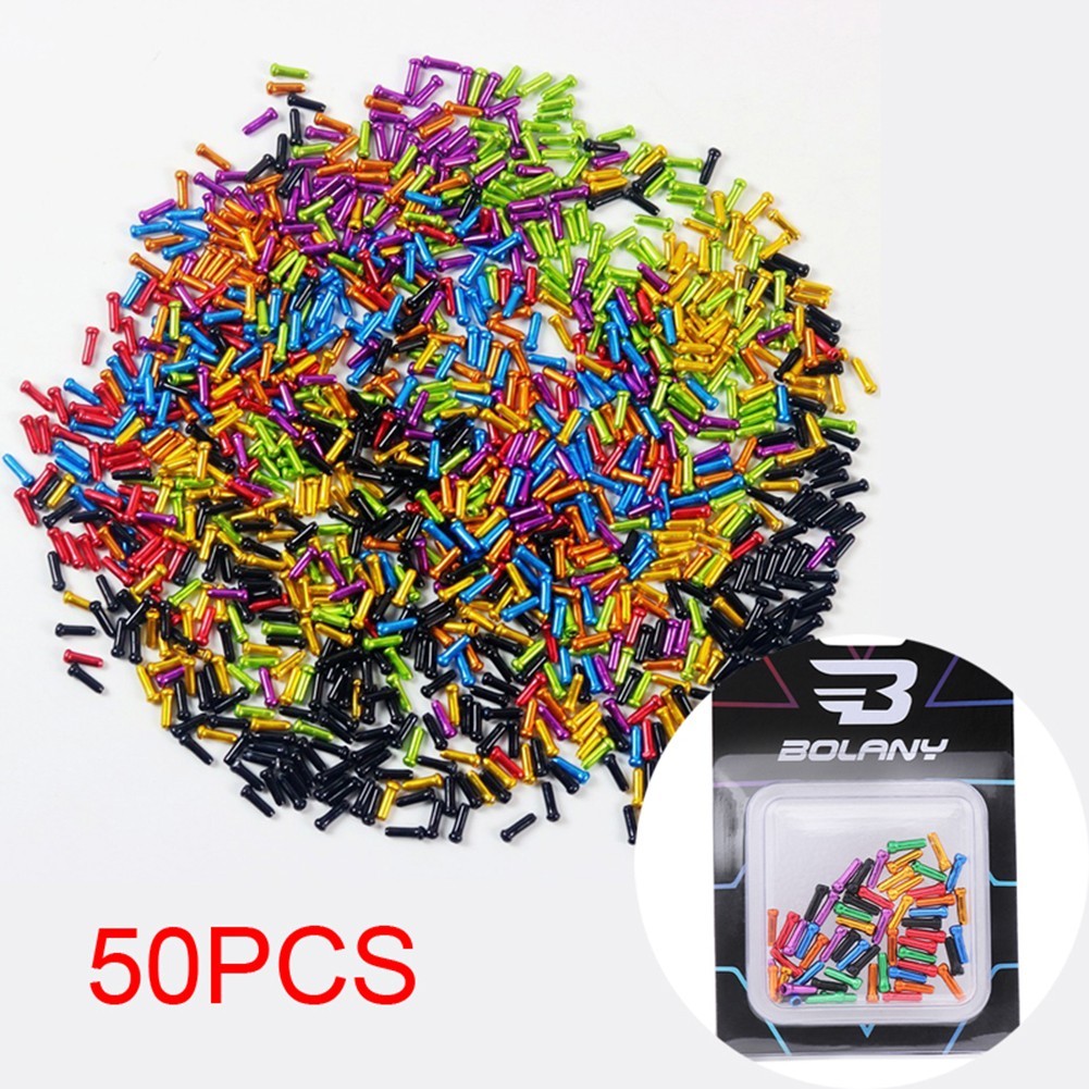 50x Brake Shifter Bike Bicycle Inner Cable Tips Wire End Crimps Wire Tail Cap-US