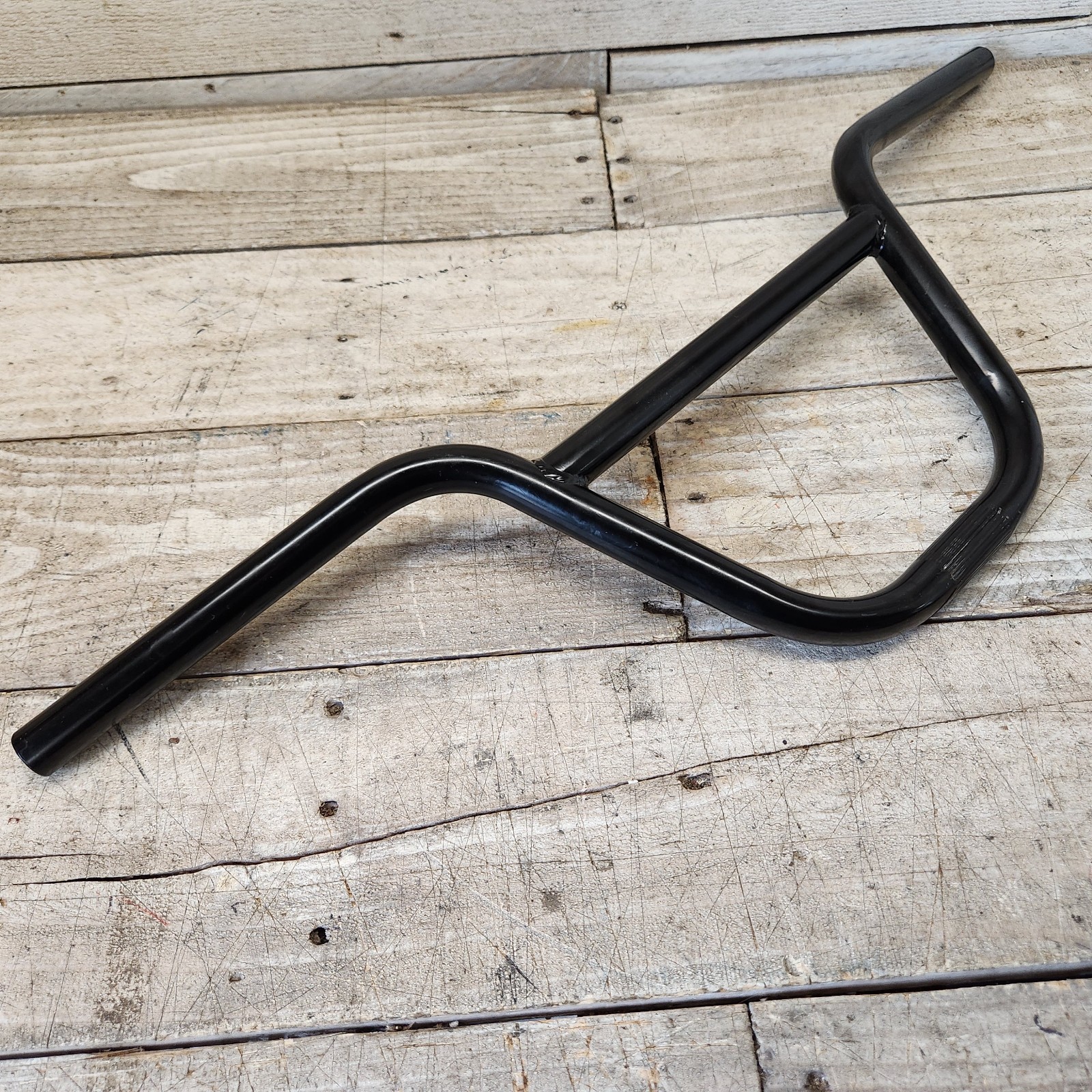 R4 Racing Black Bmx Handlebars Bars 27″x8″ Black 22.2mm Clamp- Mid School Style