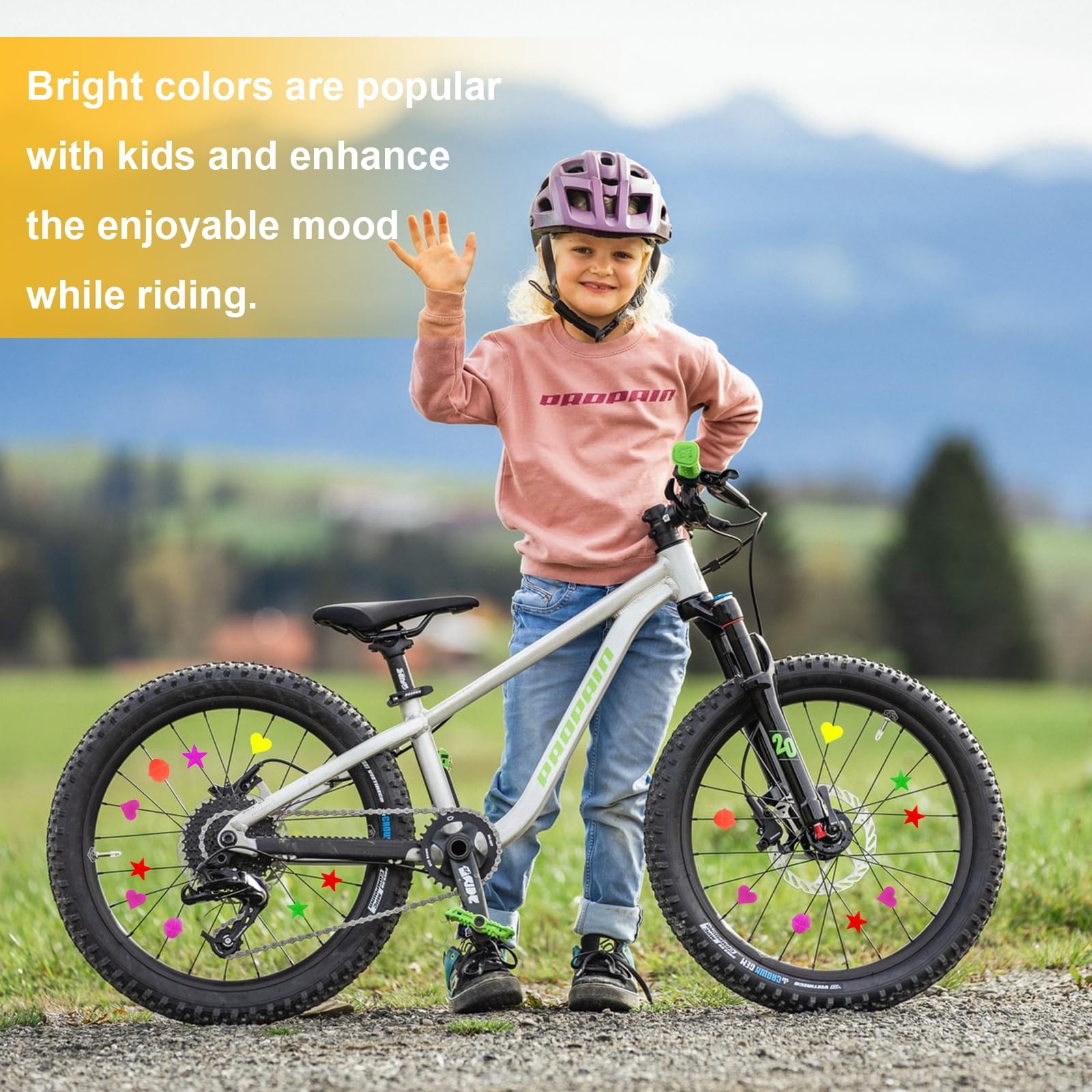 315 Pcs Bike Wheel Spoke Beads Assorted Colors 3 Shapes