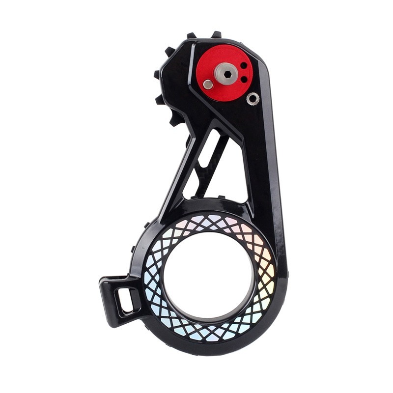 WHEELTOP EDS TX/TT Carbon Oversized Pulley Wheel Derailleur Cage Rainbow Ceramic