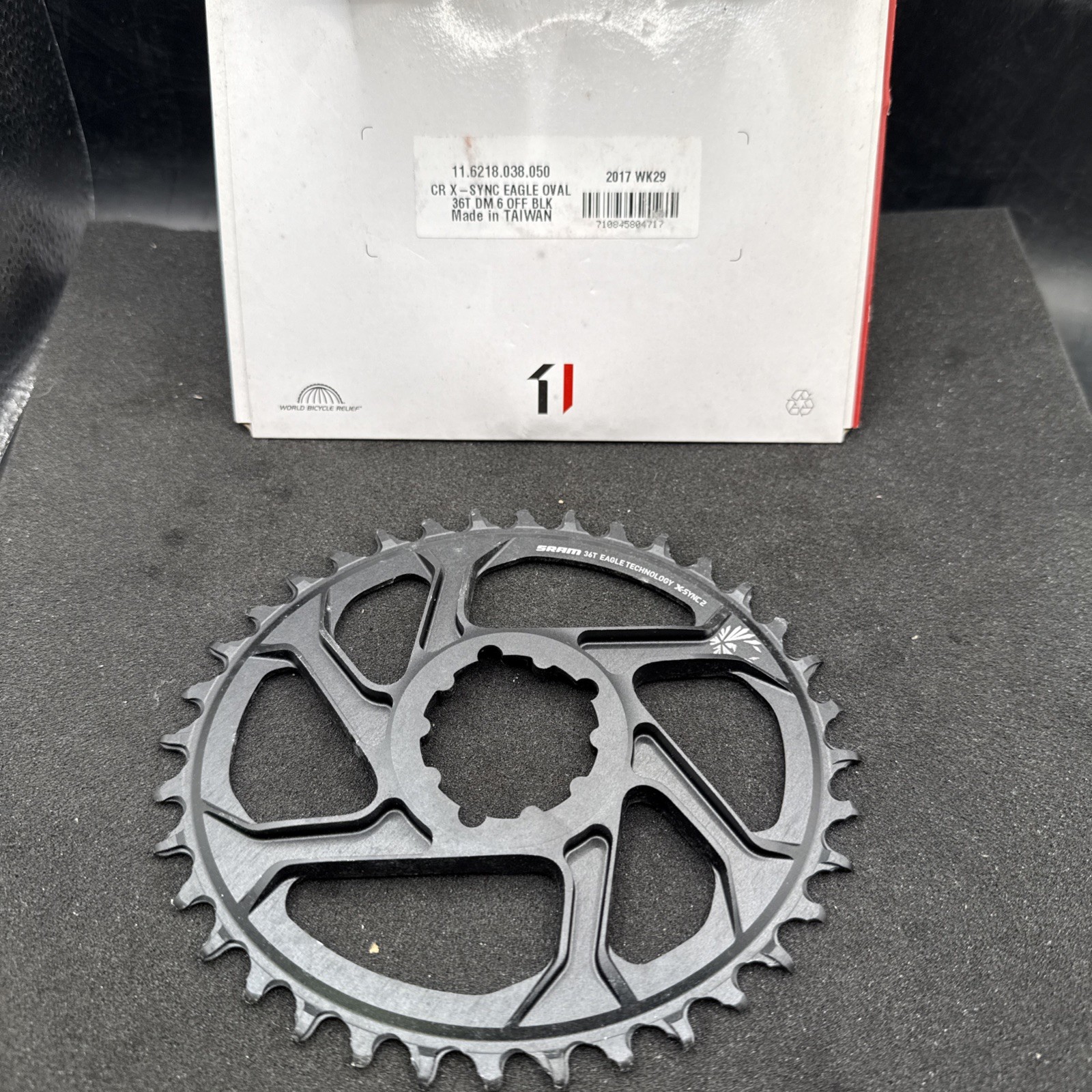 Sram X Sync Eagle 12 Speed Mtb Chainring Oval 3 Bolt 36t 6Mm Offset (9479)-64)