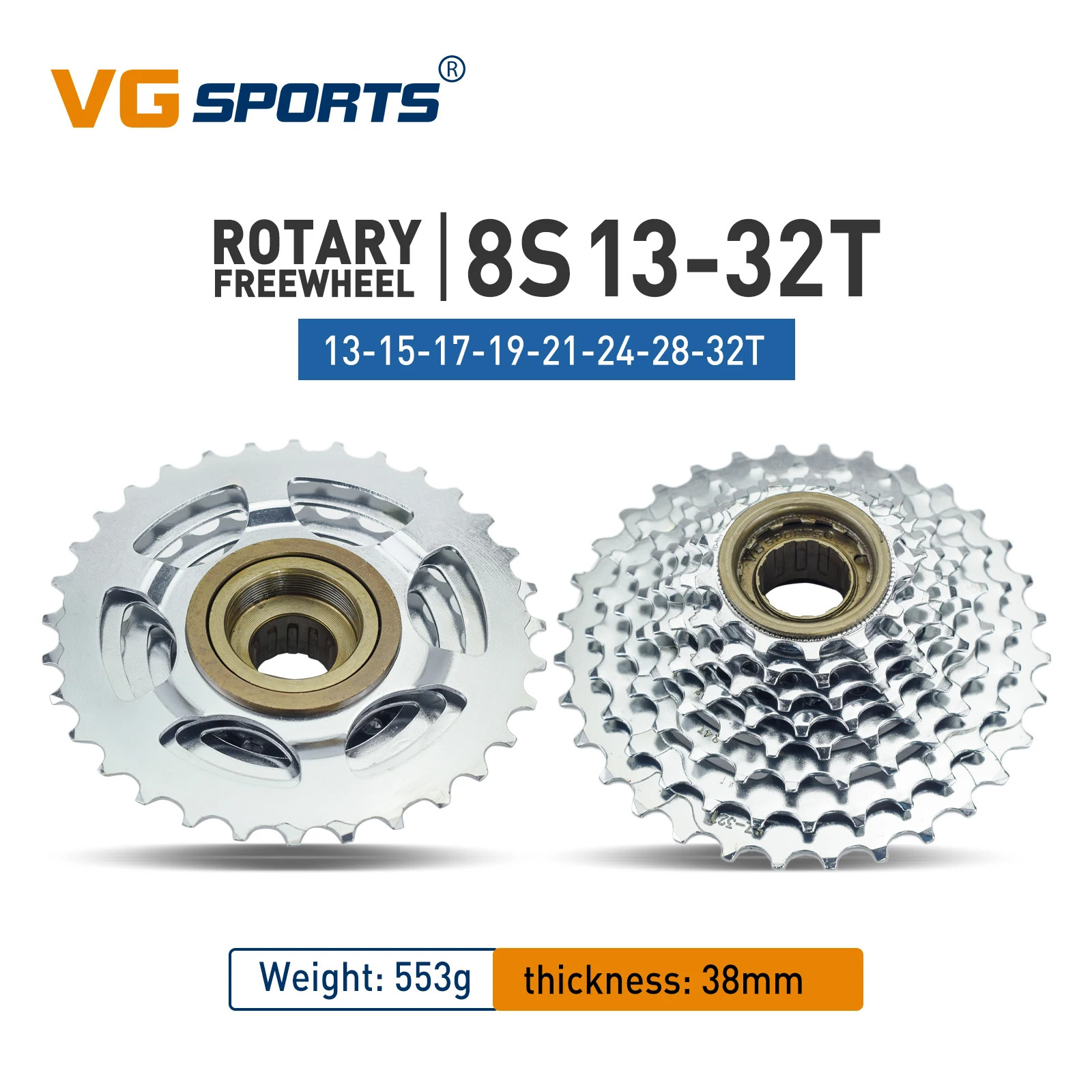 1Pc Bike Sprocket 5/6/7/8/9/10/11 Speed Thread Freewheel 14-28T 13-28/32T 11-32