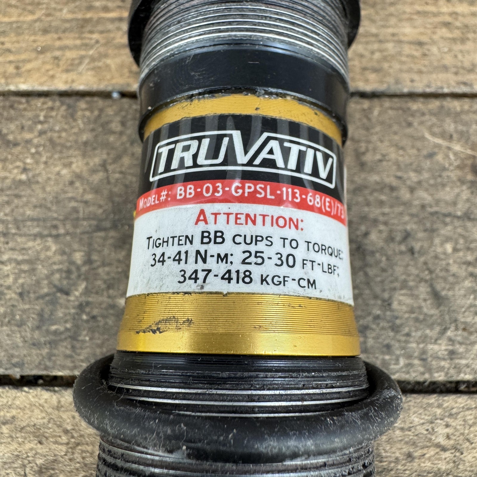 Vintage Truvativ Giga Pipe Team SL Bottom Bracket 68/73mm 113mm ISIS BSA Spline