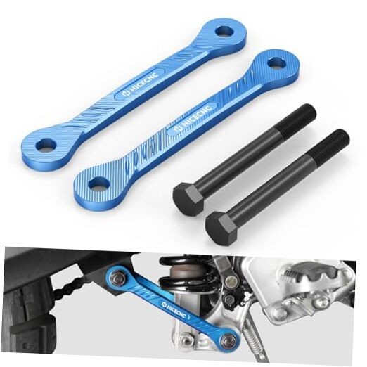 Motorcycle 1.5IN/38MM Suspension Lowering Link Lowering Linkage Blue