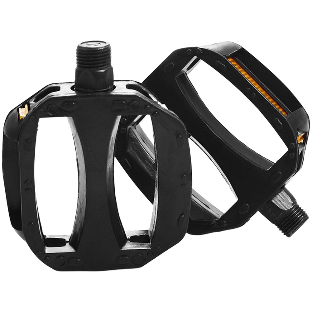 Bicycle Pedals Plastic 11cm x 9.5cm x 2.3cm Non-Slip Dual Reflective for E-Bike