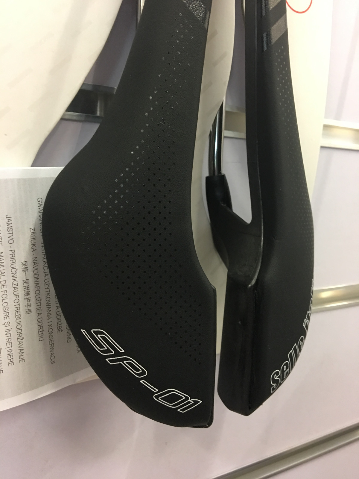 Selle Italia SP-01 Superflow S3 130x288mm TI316 Tube Rail Saddle (Black)