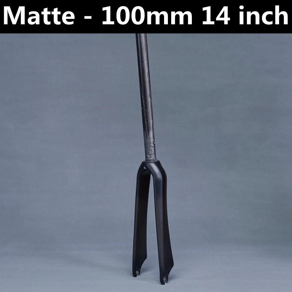 BMX Folding Bike Front Fork For Wheel 14 16 18 20 22 In Carbon Fiber Rigid Fork