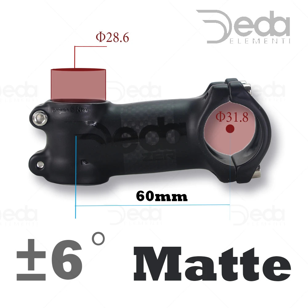 Road MTB Bicycle Stem Bike Handlebar Part 6/17 Degree 60-120mm Gloss Matte