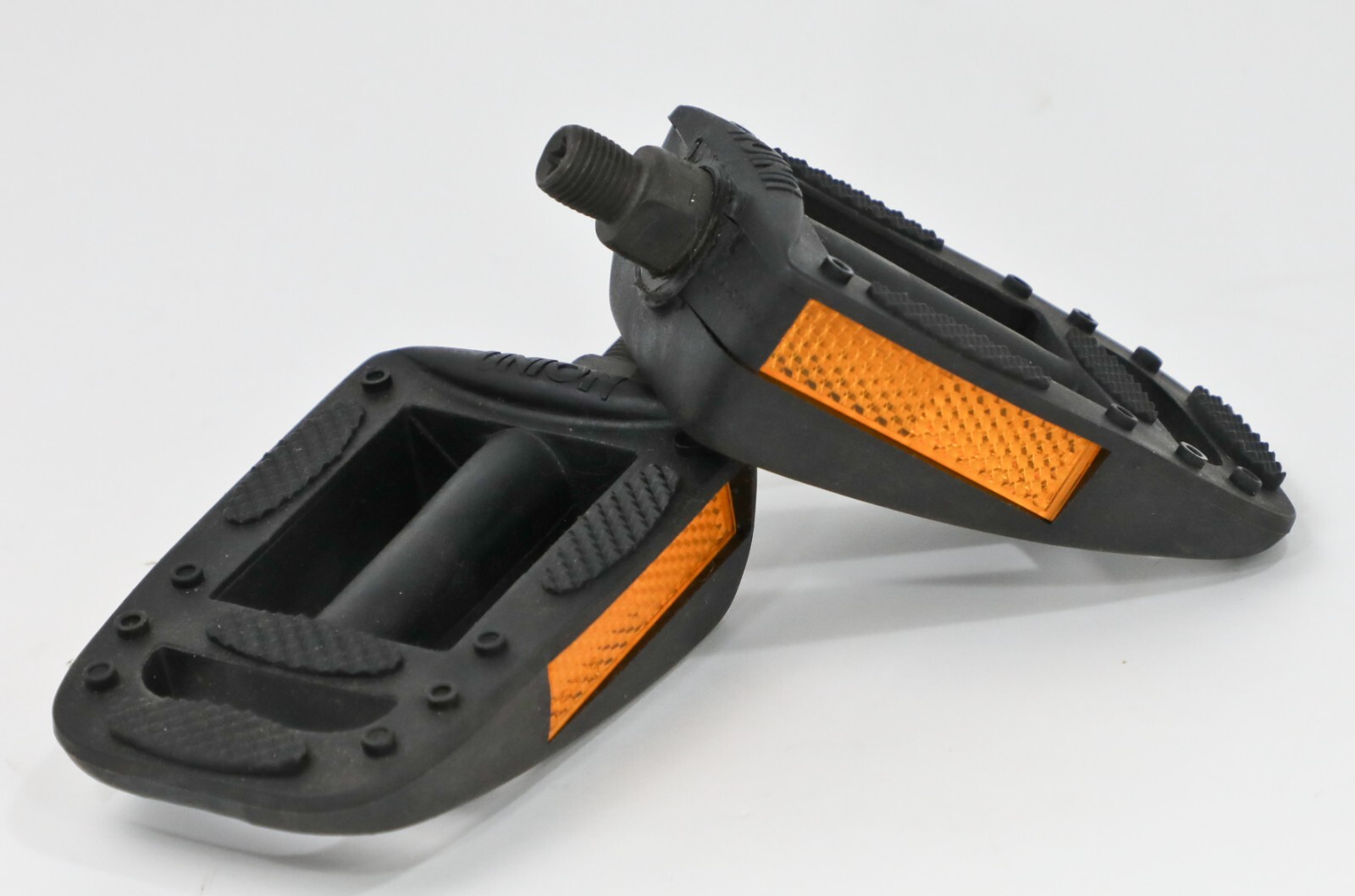 Exercise Bike Bicycle Pedals Union Wedge K10490 Germany NOS Black Rubber 1/2″