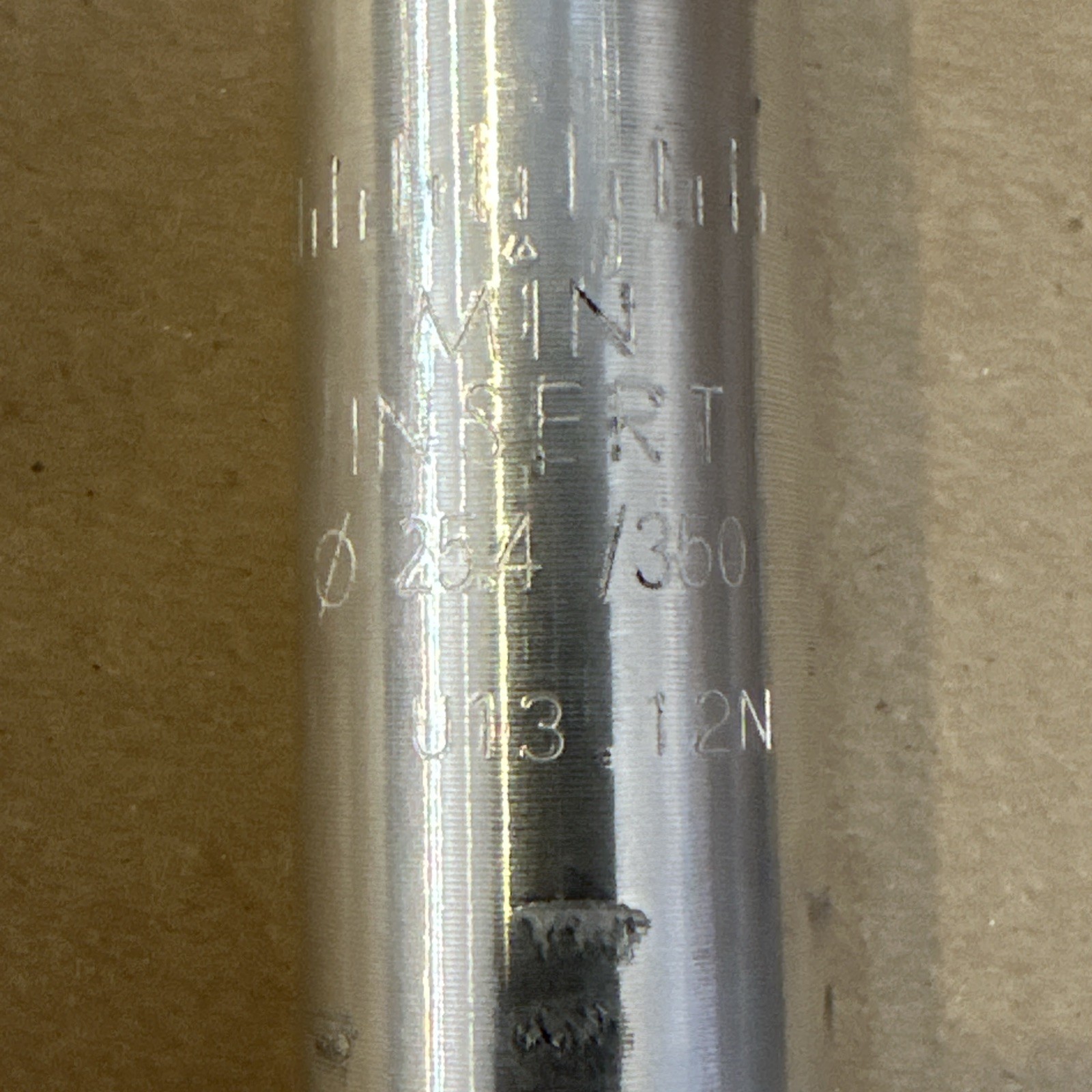 Bike Bicycle Alloy Seat Post 25.4mm Length 350mm No Logo Silver Offset