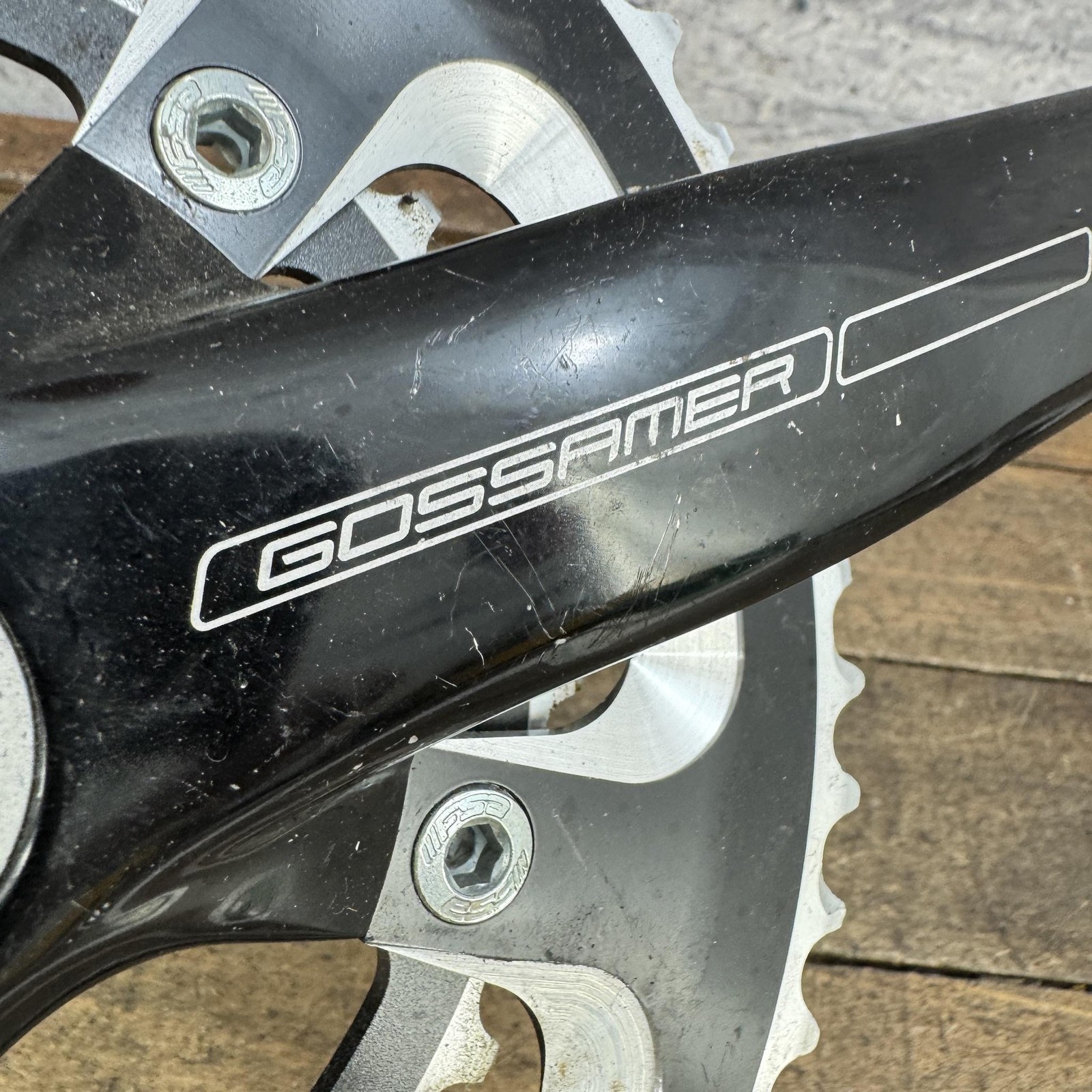 FSA Gossamer Crankset 172.5mm BB30 50/34T 110mm BCD Road Double Black Bike