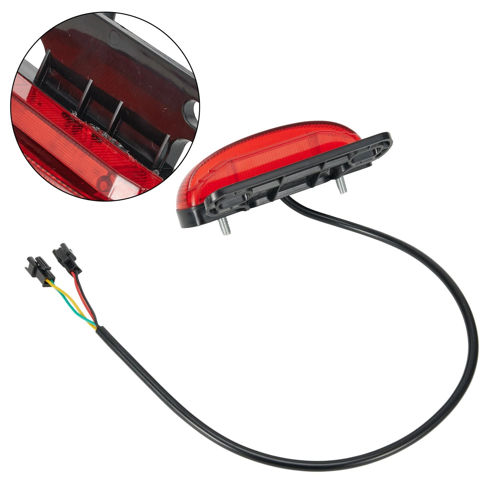 36-48V Ebike Rear Brake Light Tail Light Safe Warn Lamp For Electric Bicycle New