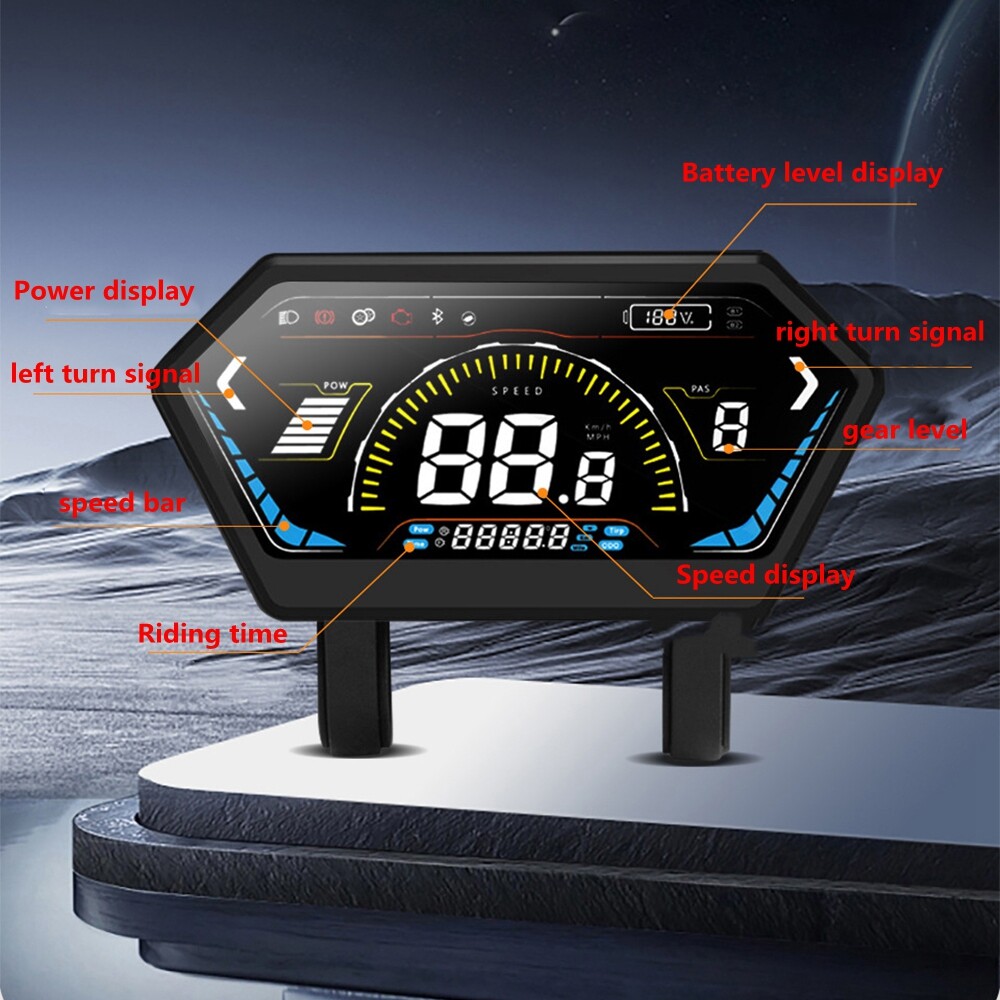 24/36/48/52/60/72V E-Bike Speed Color Display Parts 4.5 inch SM / WP Plug Set