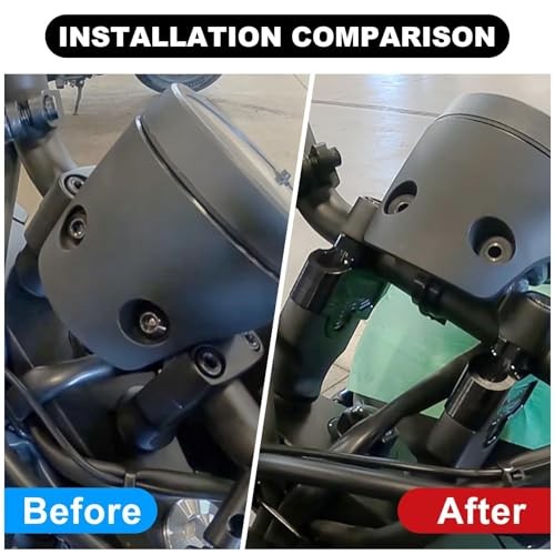 Motorcycle Handlebar Risers, CNC Handle Bar Risers Mount Clamp Adaptor