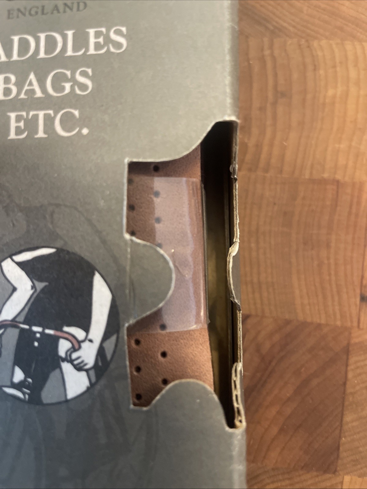 New-in-Package BROOKS Leather Bar Tape • Brown. (FSW)