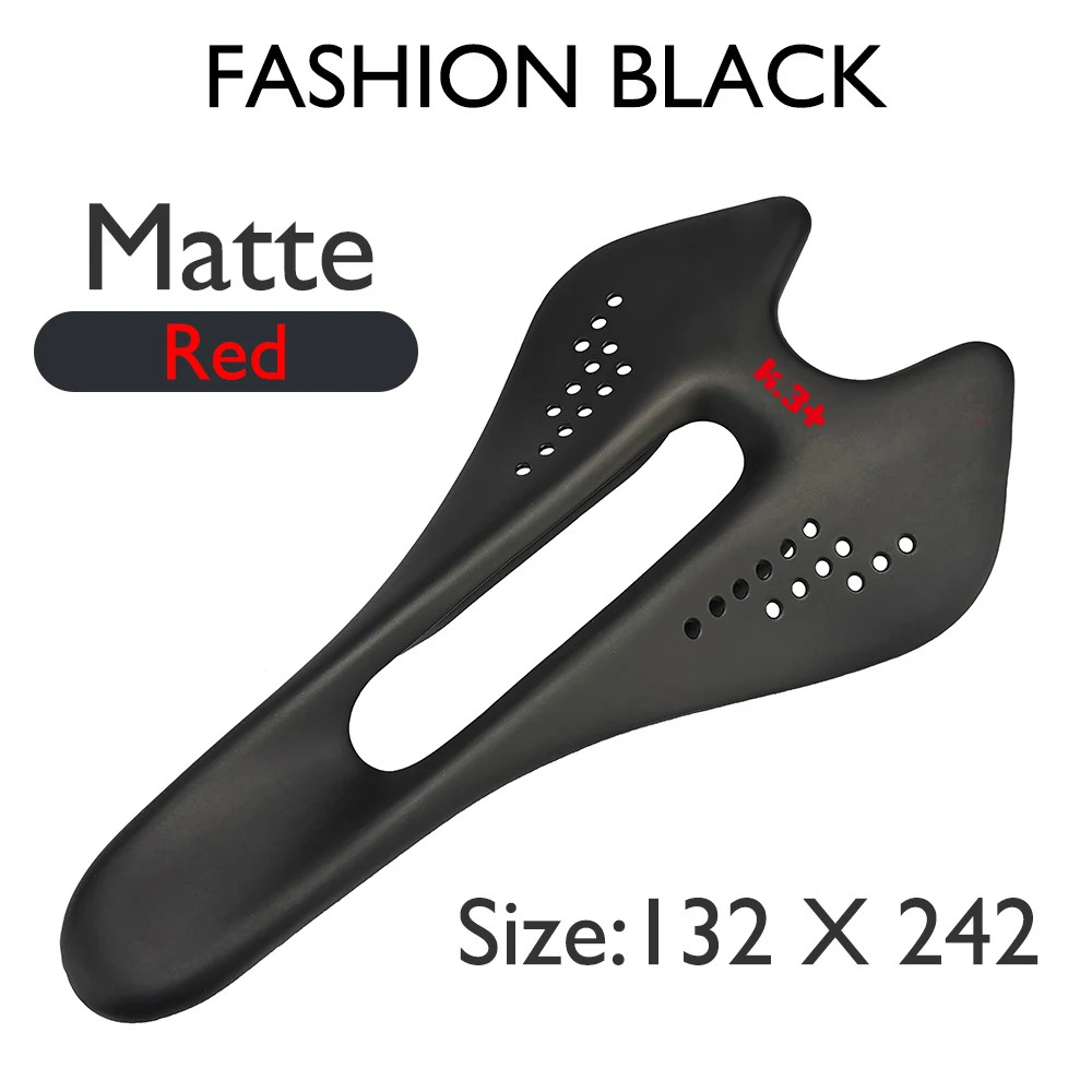 Full Carbon Fiber Bicycle Saddle 132×242/122x242mm for Road/mountain Bike