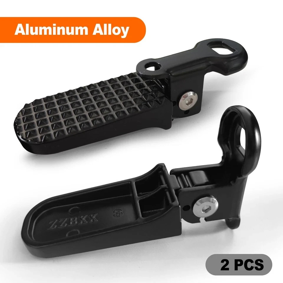 1 Pair Mini Folding Bicycle Rear Foot Pegs for Mountain Bike E-Bike