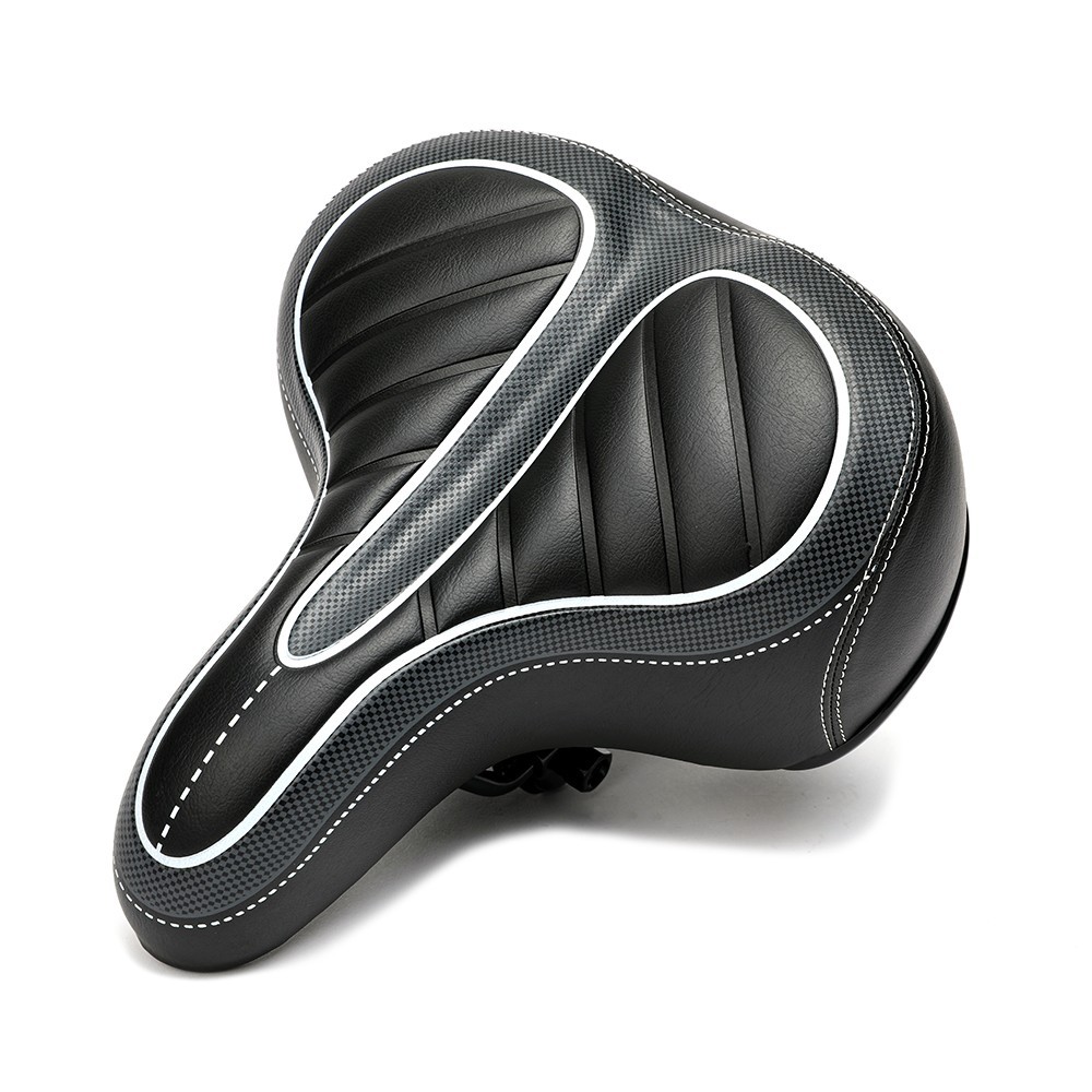 Bicycle Saddles with Shock Spring Wide Bike Seat Cushion for Mountain Road Bikes