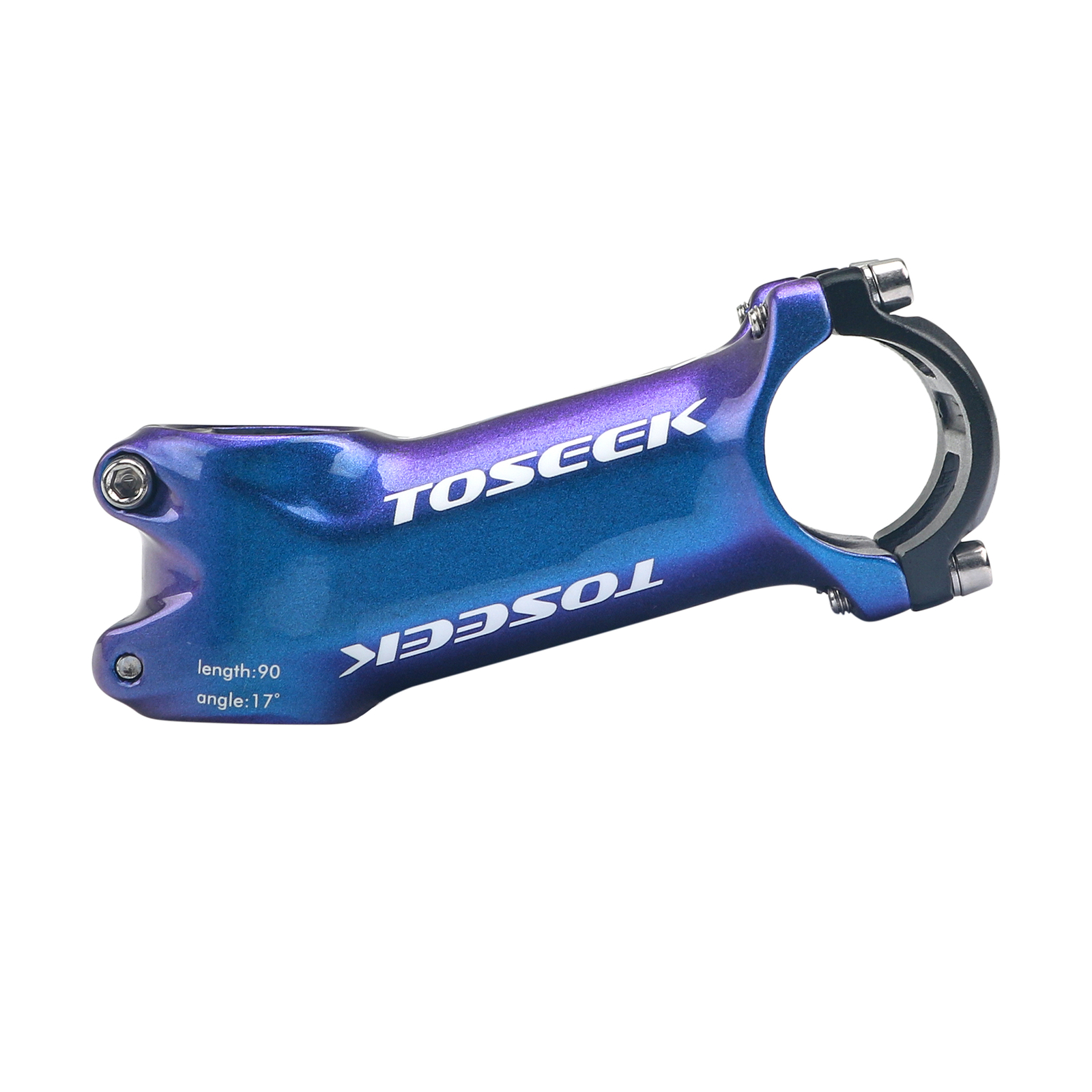TOSEEK 6°/17° Bicycle Stem Aluminum Mountain Road Bike Stem 28.6*31.8mm 60-110mm
