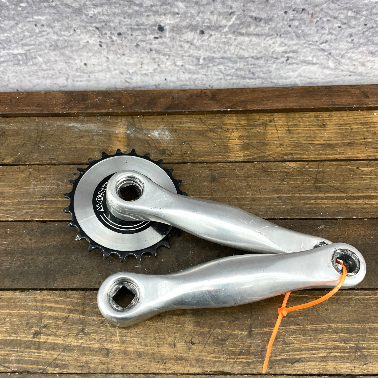 Monty Trials Crank Set 152 mm Modified Trial Mod 20 Observed Trials 24t Sprocket