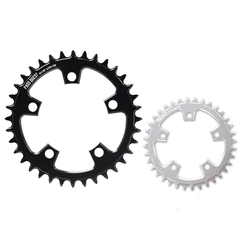 PASS QUEST 94 BCD 5Arm Bicycle Chain wheel ROUND Narrow Wide Chainring 32-40T US