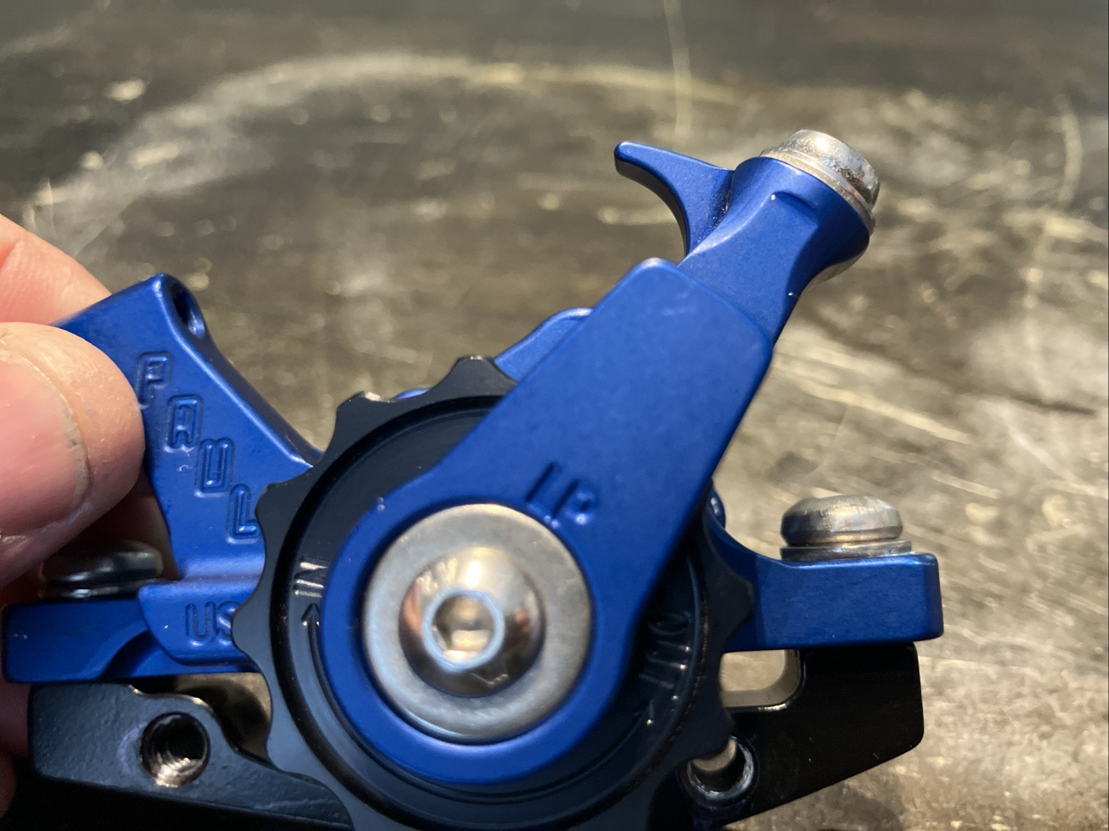 One Caliper Paul Components Authentic Klamper Blue Long Pull Disc Brake