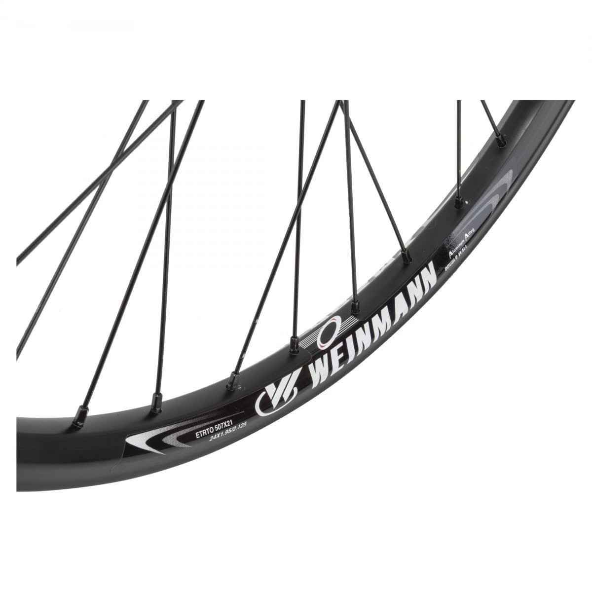 WheelMaster 24in Alloy WEI XM280 QRx100mm W/M MT-2000 6-Bolt Clincher Black