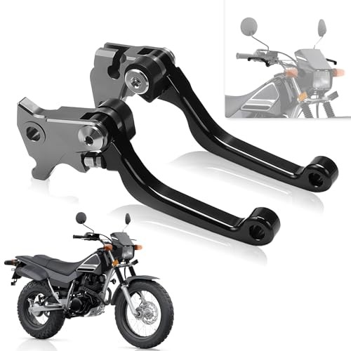 Dirt Bike Brake Clutch Lever Pivot Folding Levers Set CNC for TW 200 Black